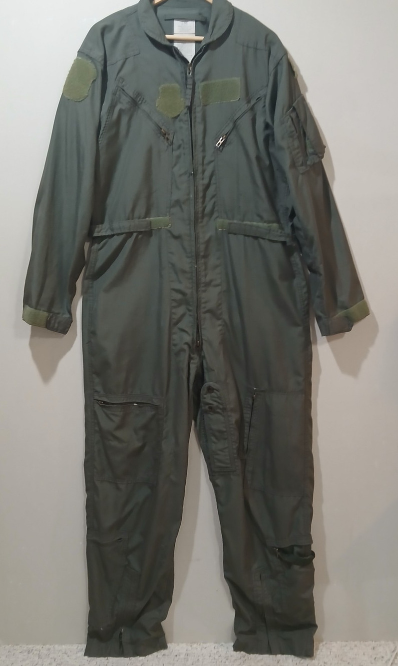 Propper Coveralls Mens 44L Green Nomex Flyers CWU-27/P Flight Suit Military